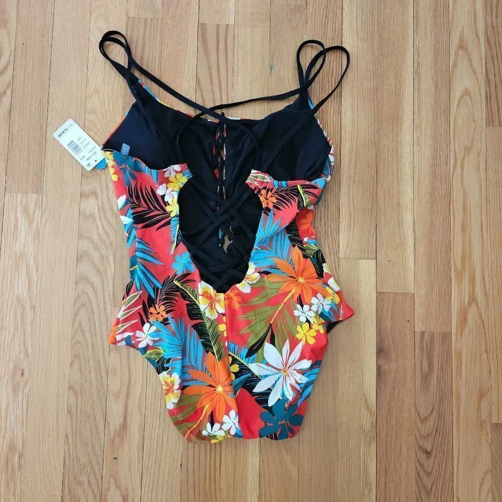 Skinny Dippers Miraclesuit Wiki Tiki Suga Babe Lace up One Piece Swimsuit Xlarge